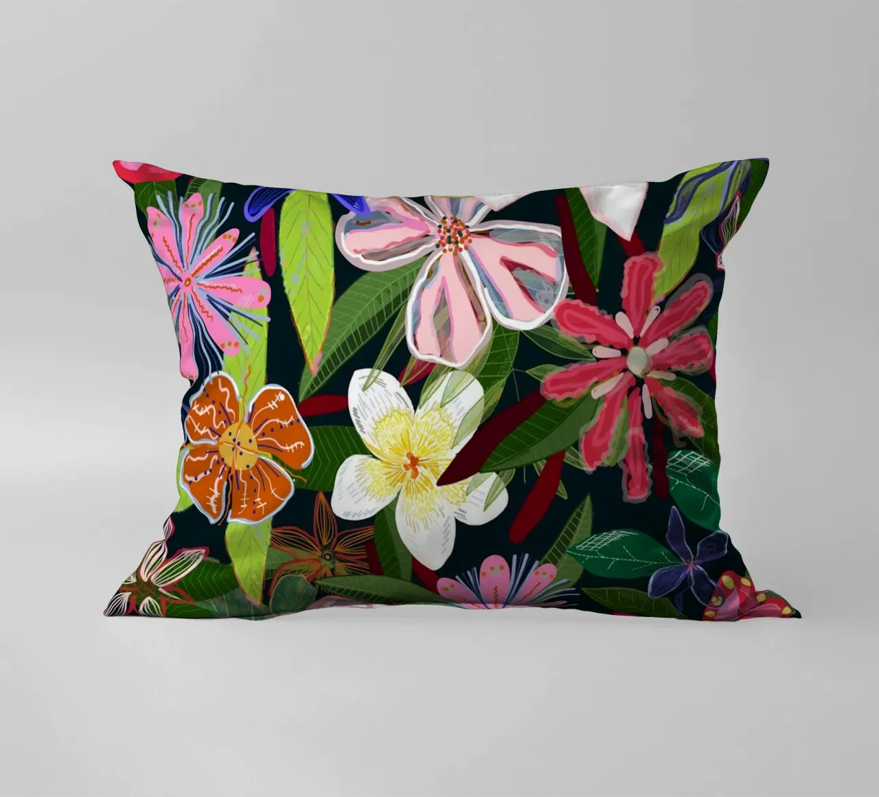 Fiori botanici colorati cuscino da gulsengunel