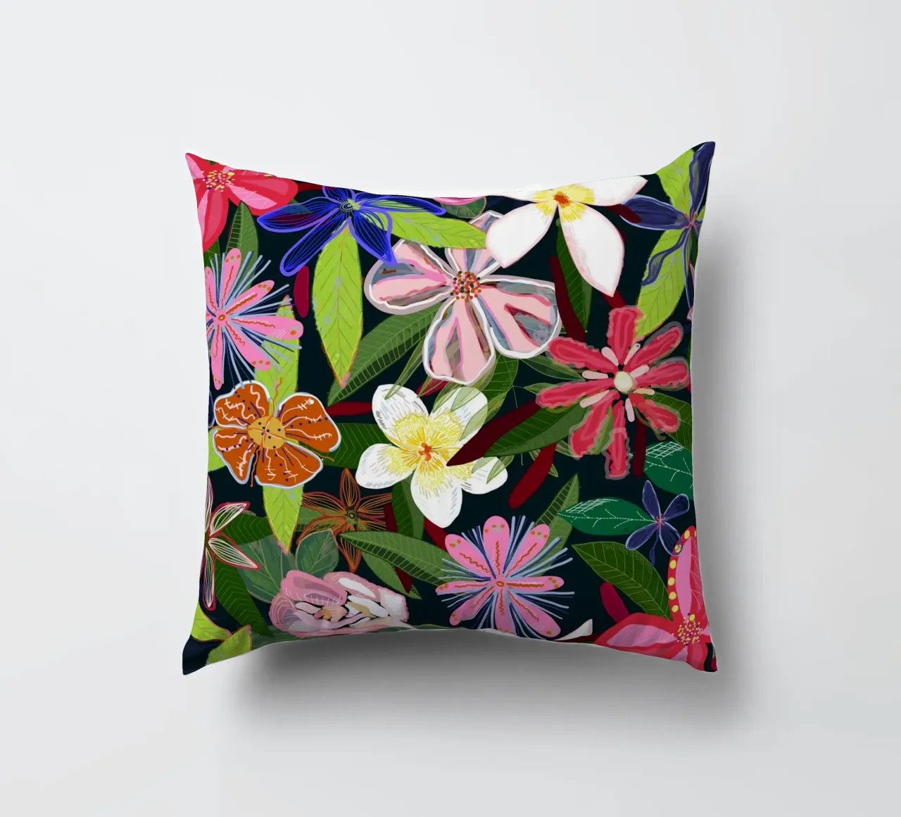 Fiori botanici colorati cuscino da gulsengunel