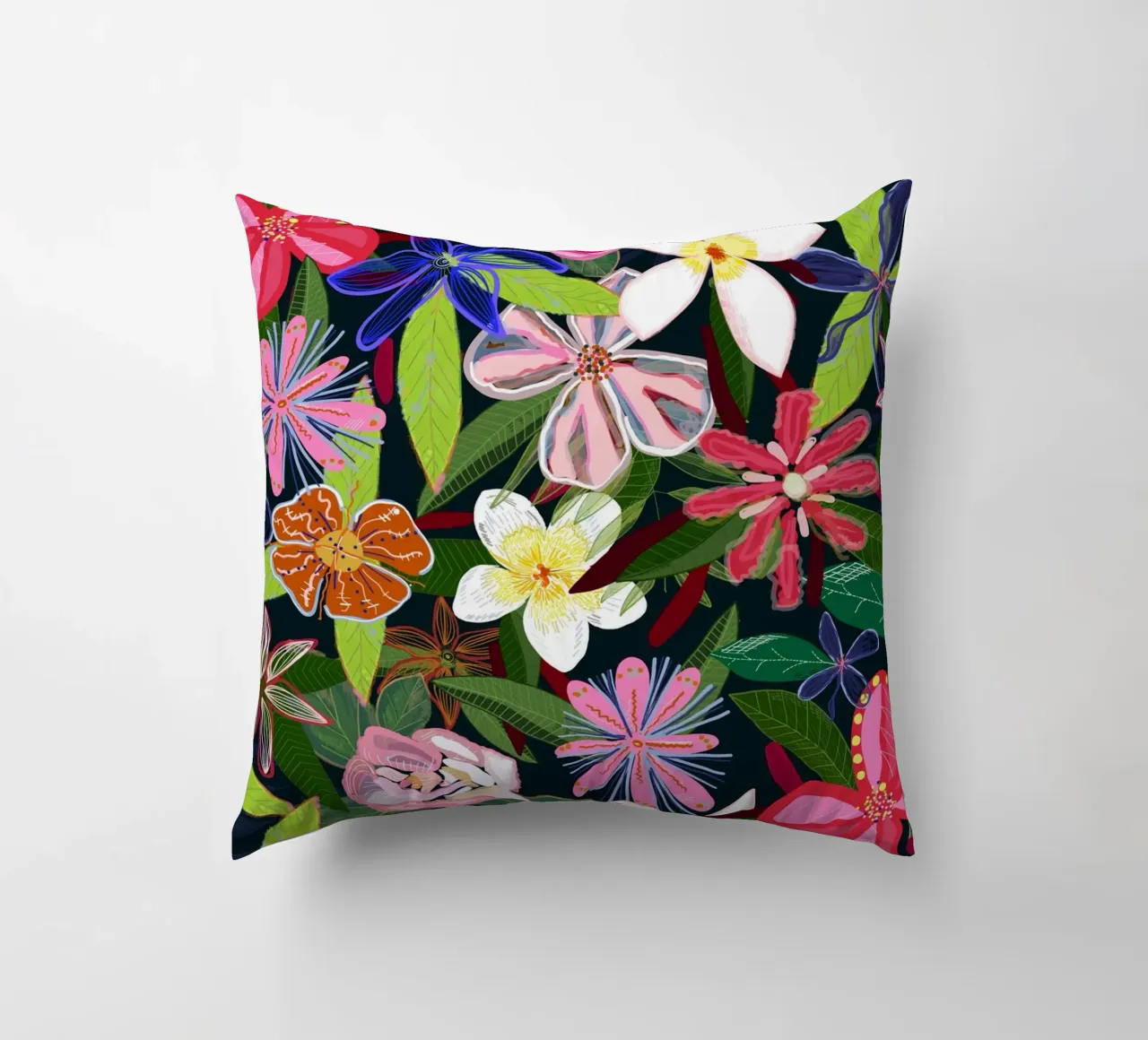 Fiori botanici colorati cuscino da gulsengunel