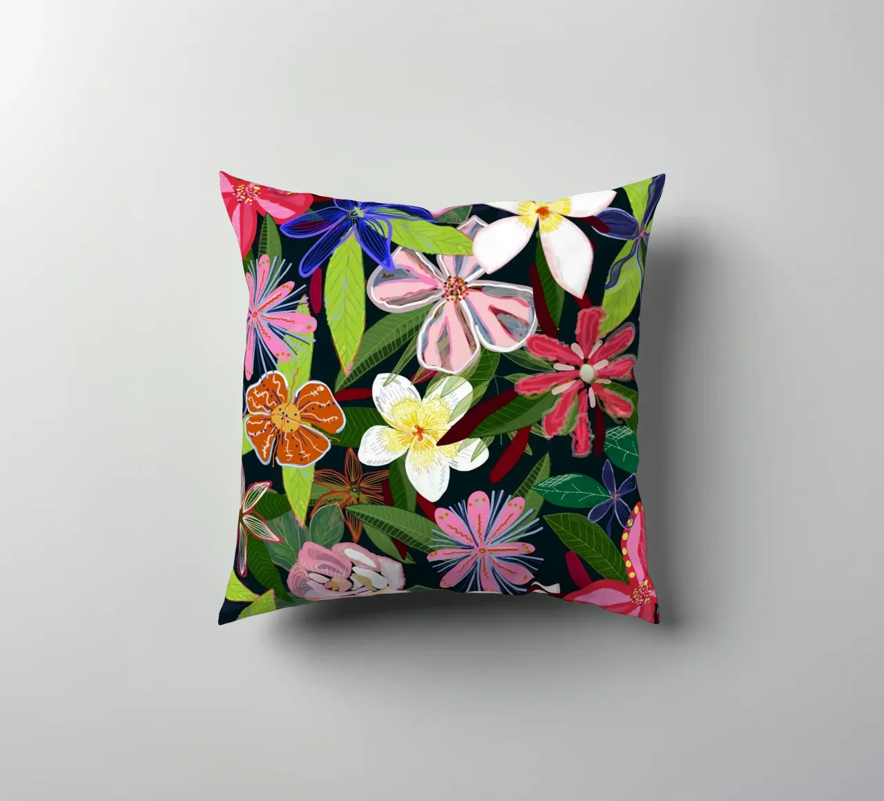 Fiori botanici colorati cuscino da gulsengunel