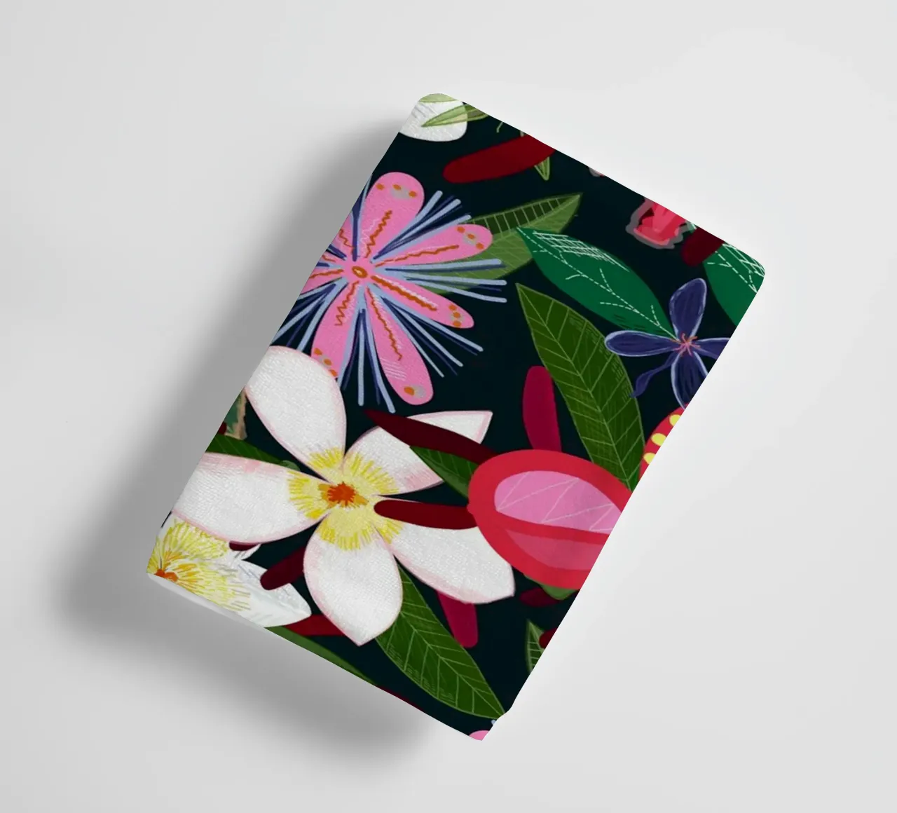 Fiori botanici colorati asciugamano da bagno da gulsengunel