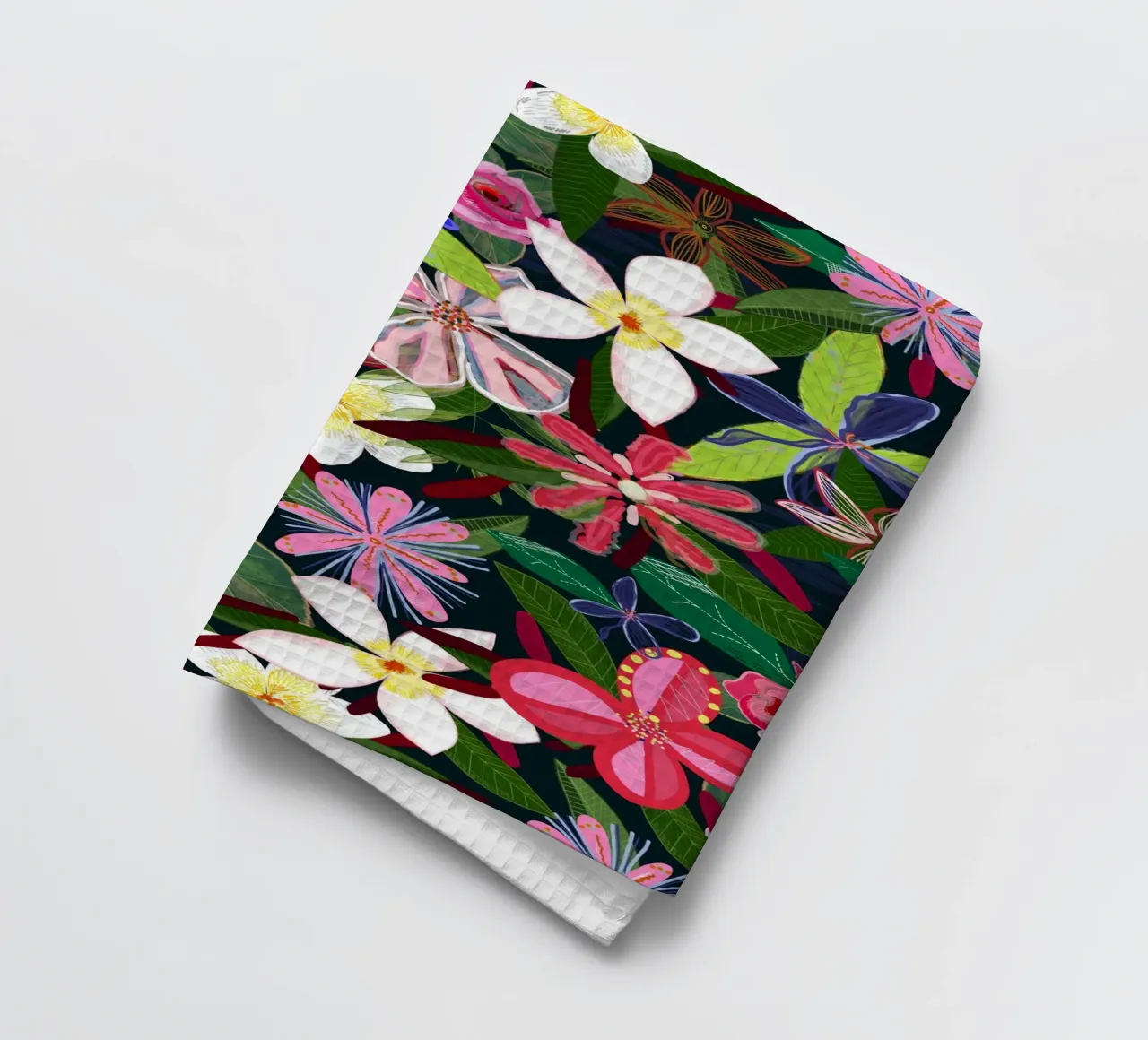 Fiori botanici colorati canovaccio da cucina da gulsengunel