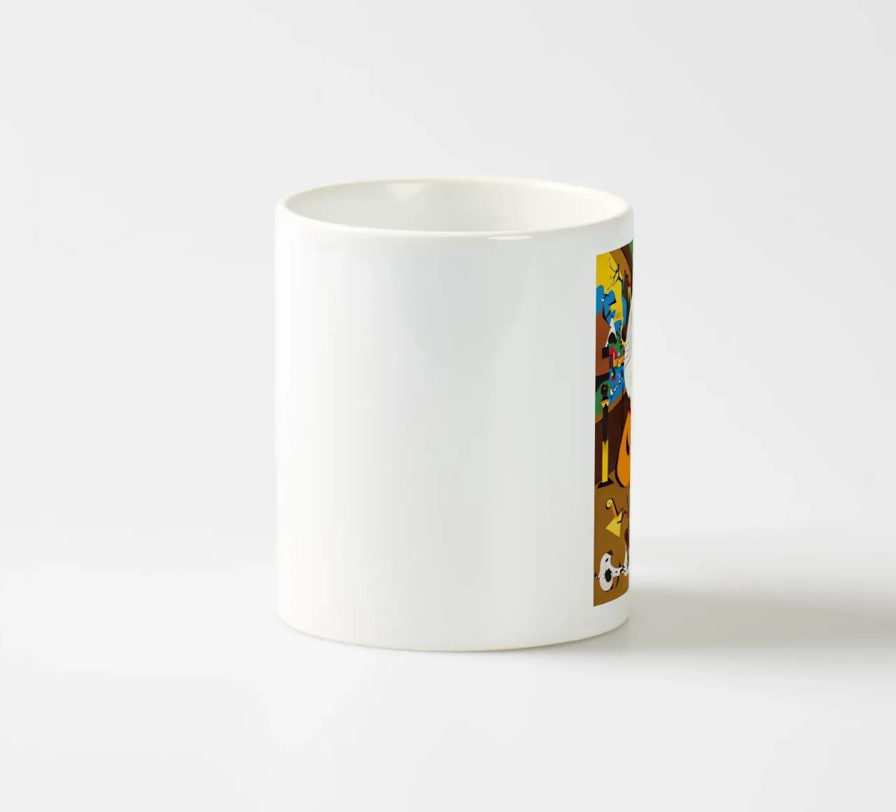 Interno olandese (I) tazza in ceramica da Narciso