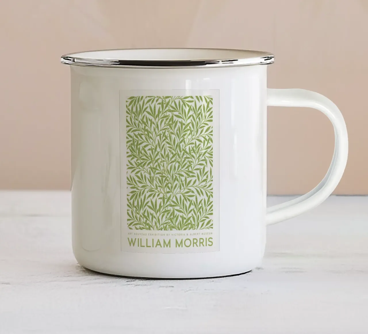 William Morris Salice Bough tazza in smalto da Jam Poster