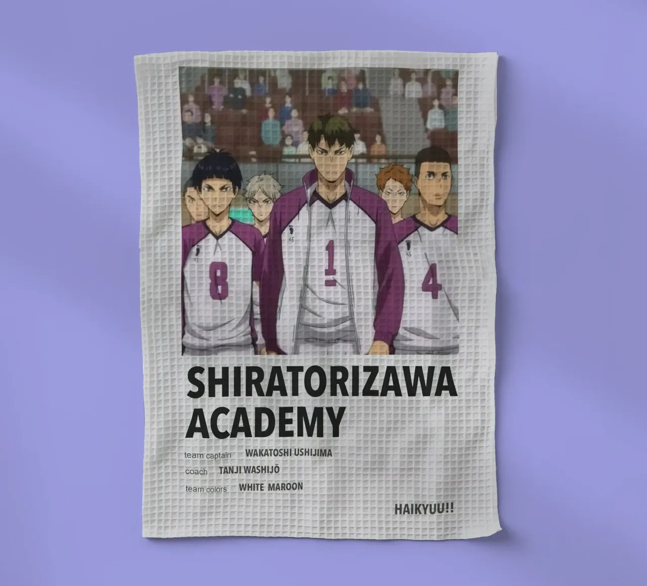 académie de shiratorizawa torchon de Green