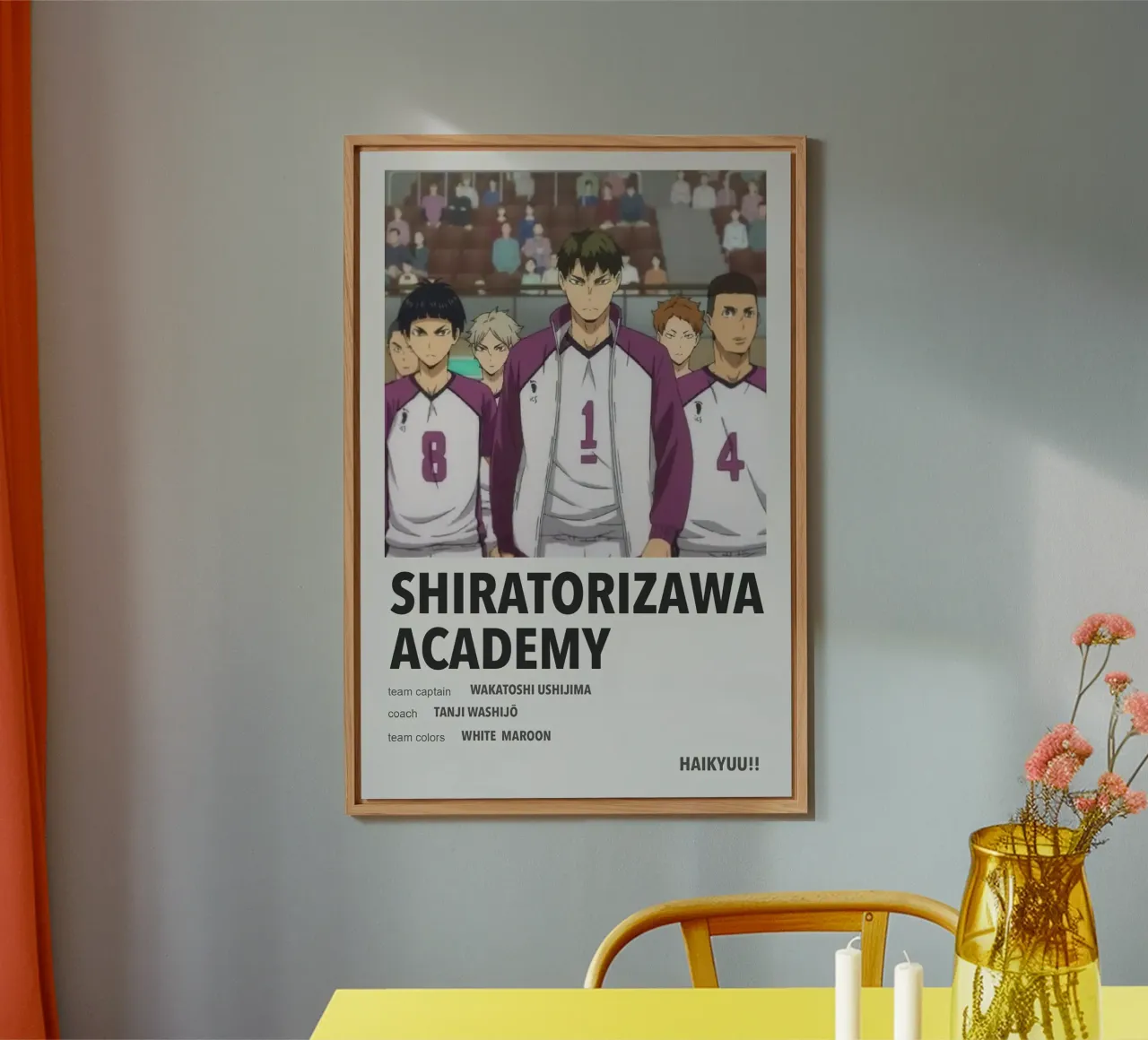 shiratorizawa academy alu-dibond by Green