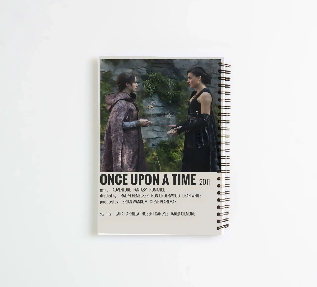 ONCE UPON A TIME 2011 spiral notebook by MVFminimalist