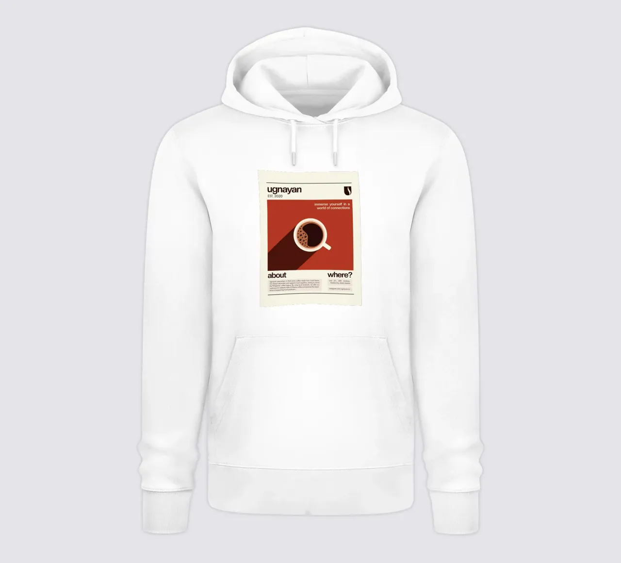 Ugnayan felpa con cappuccio da cosmos studio