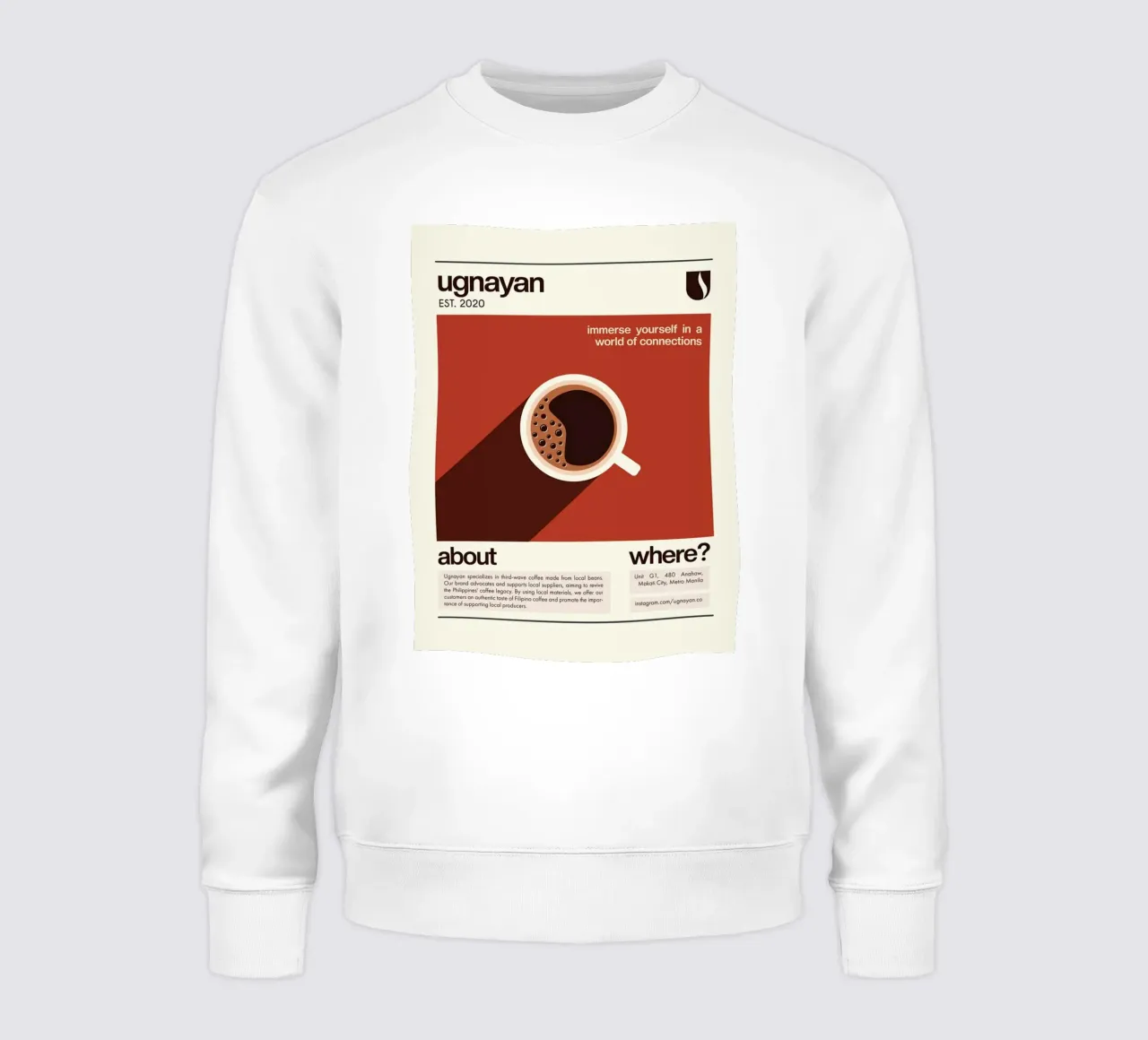 Ugnayan sweatshirt by cosmos studio
