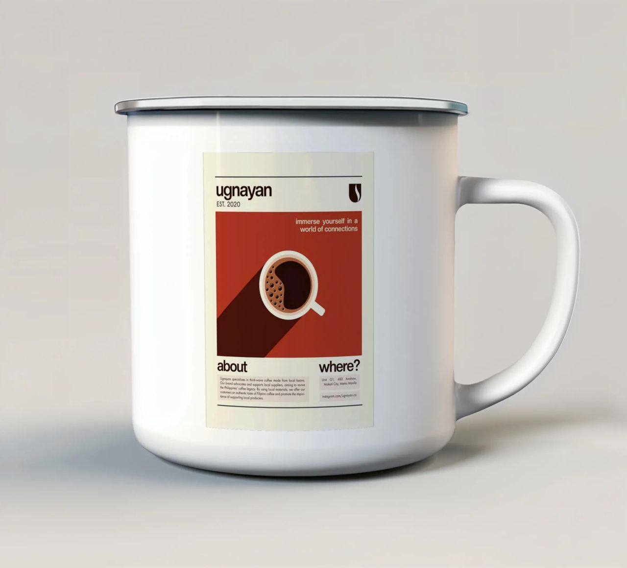 Ugnayan tazza in smalto da cosmos studio