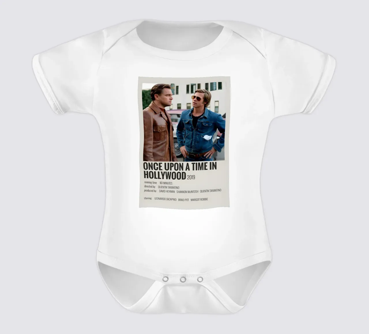 ONCE UPON A TIME IN HOLLYWOOD 2019 body neonato maniche corte da MVFminimalist