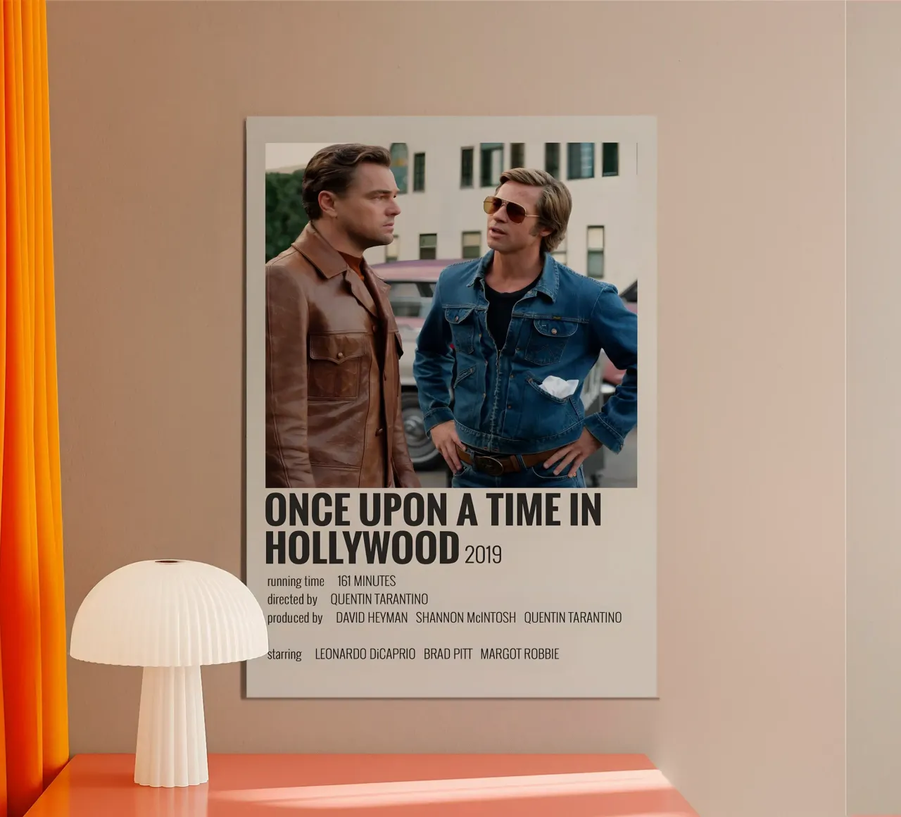 ONCE UPON A TIME IN HOLLYWOOD 2019 alluminio dibond da MVFminimalist