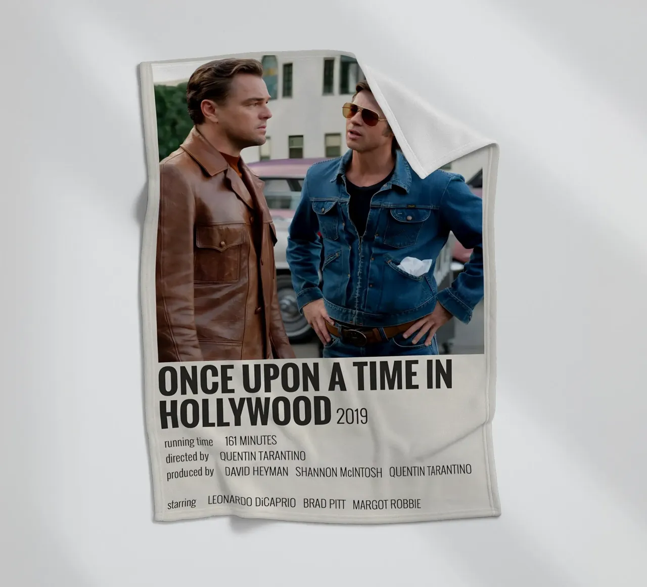 ONCE UPON A TIME IN HOLLYWOOD 2019 coperta in pile da MVFminimalist