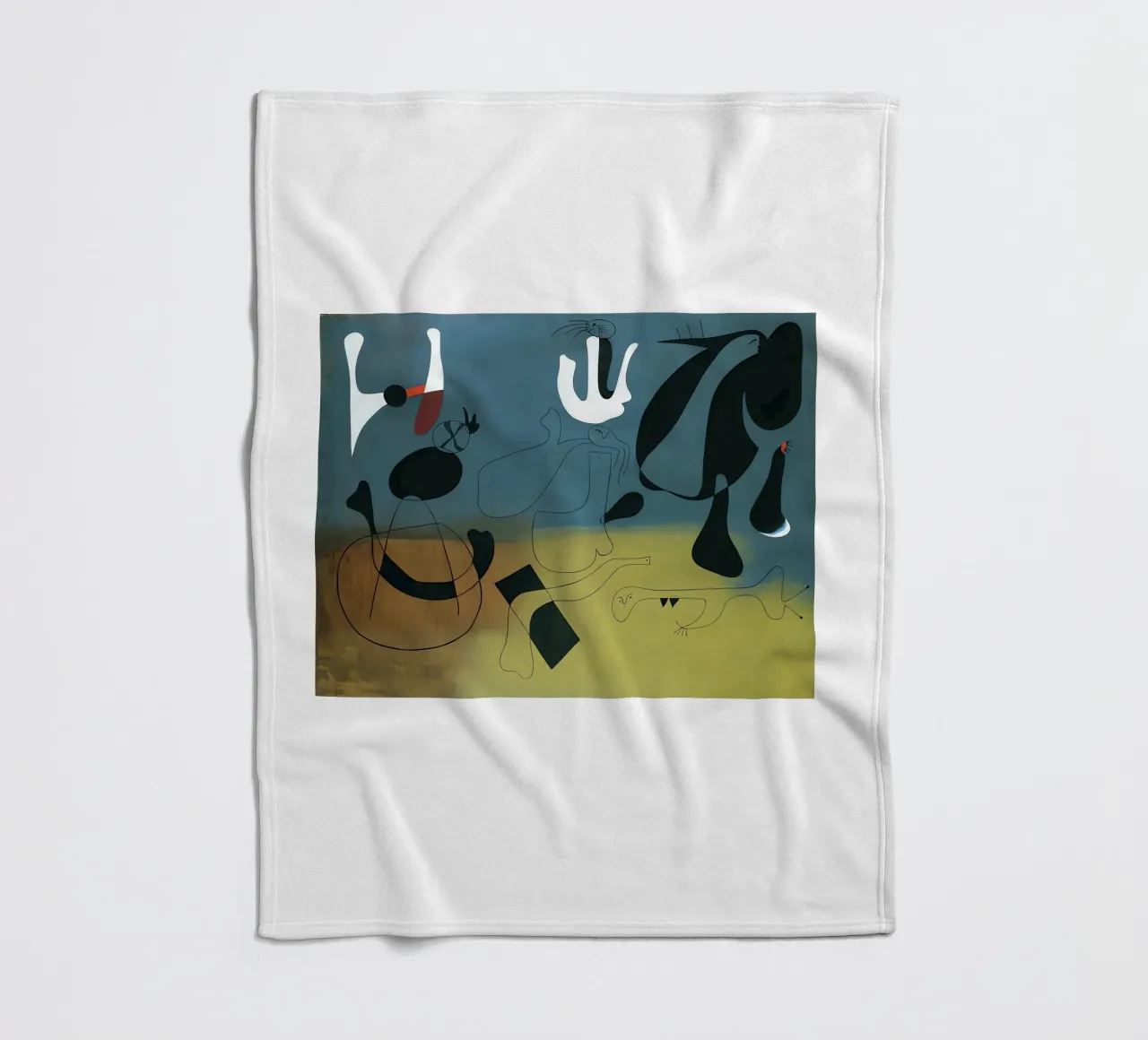 Schilderij Miró fleecedeken van Narciso