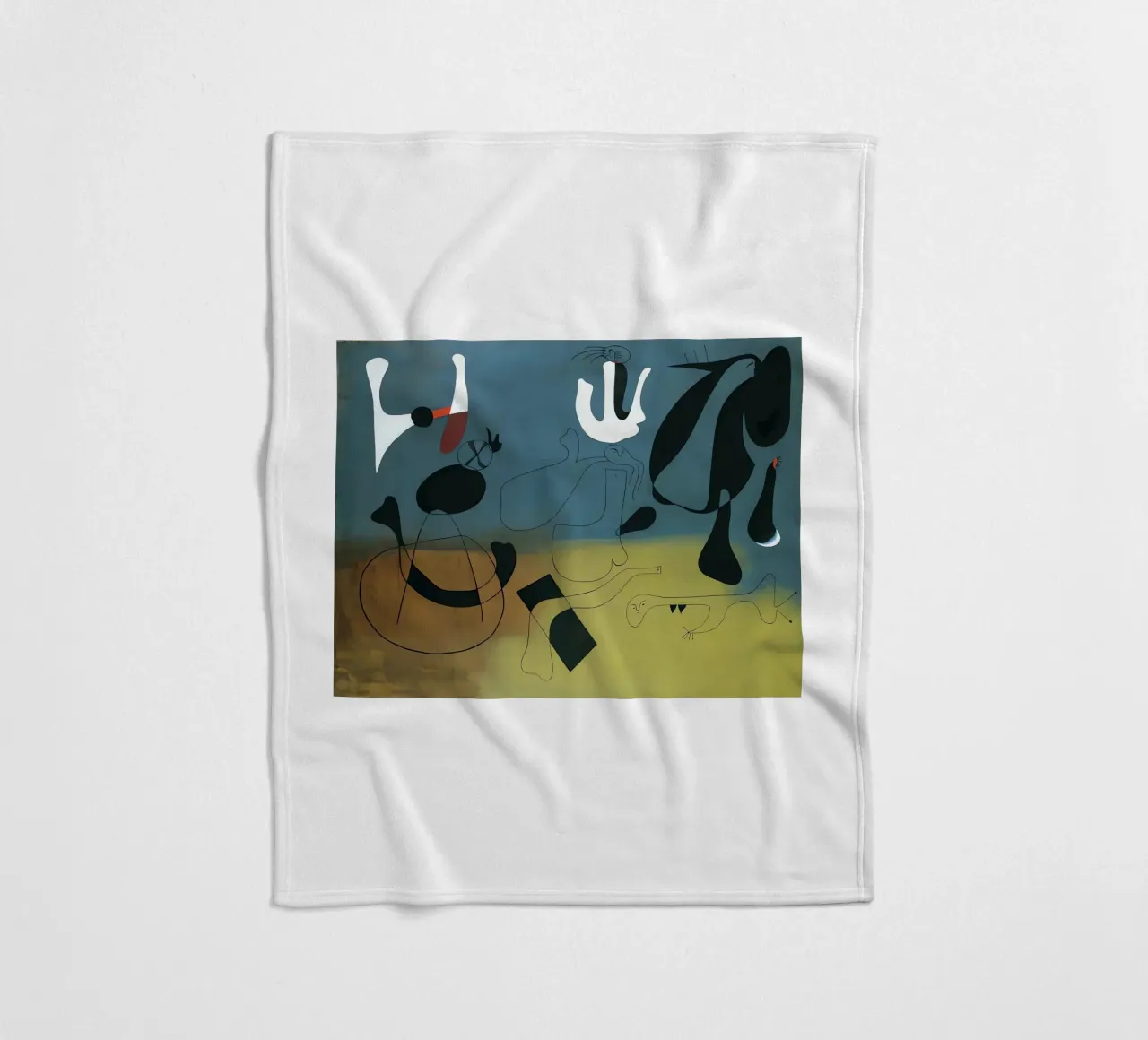 Schilderij Miró fleecedeken van Narciso