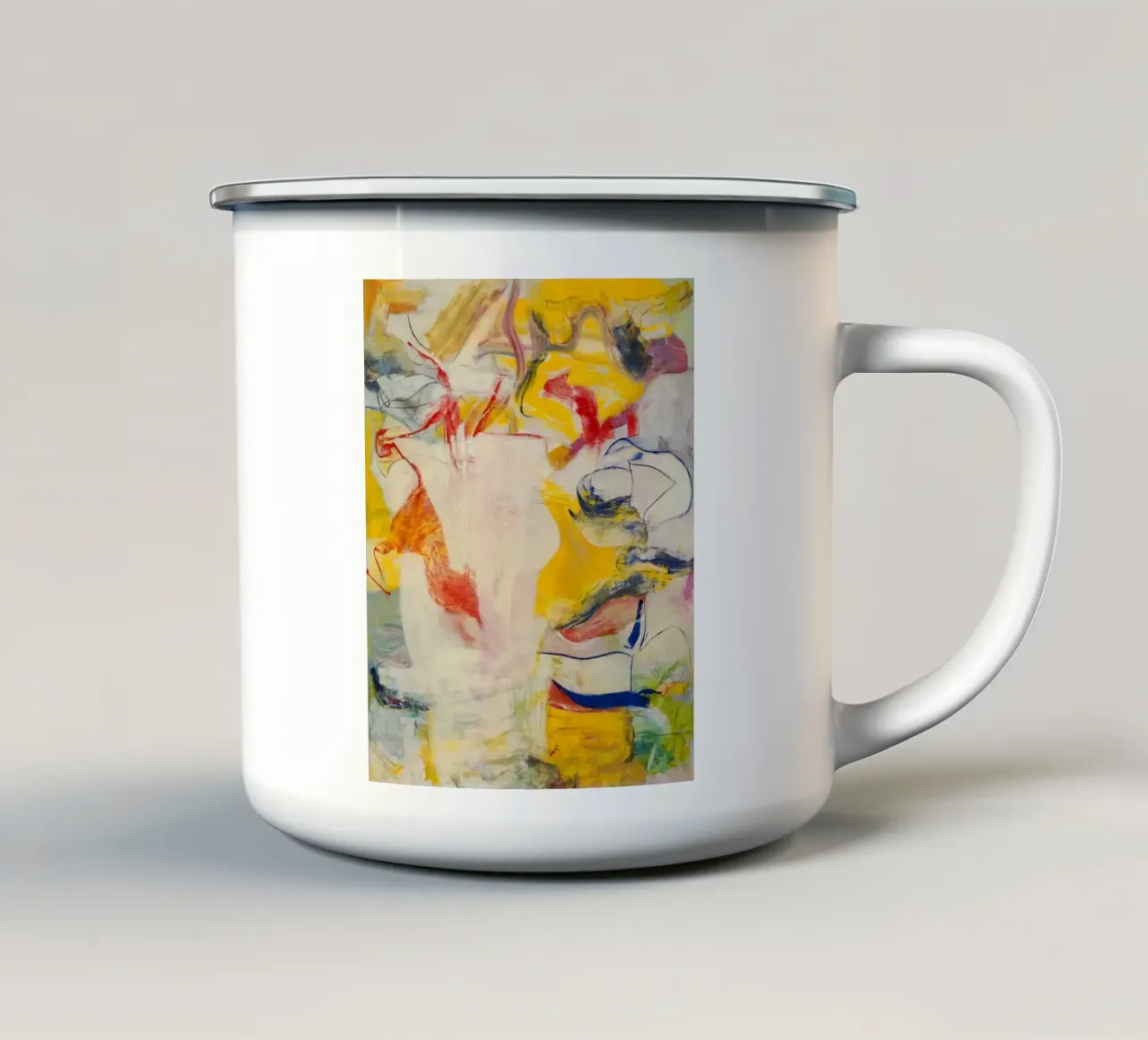 Especial Willem De Kooning taza de esmalte de Family ARTWORK