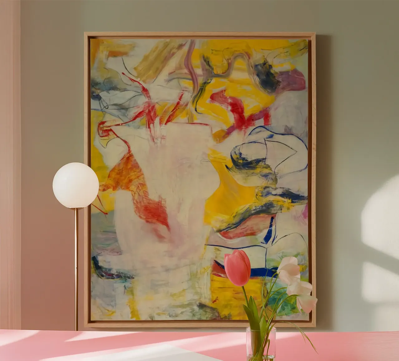 Speciale Willem De Kooning tela con Cornice a cassetta da Family ARTWORK