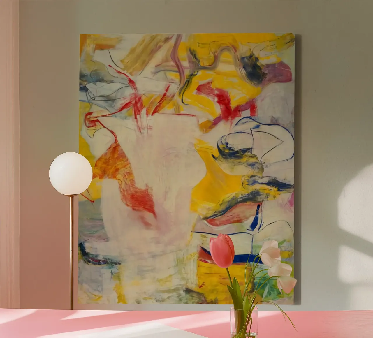 Speciale Willem De Kooning tela con Cornice a cassetta da Family ARTWORK