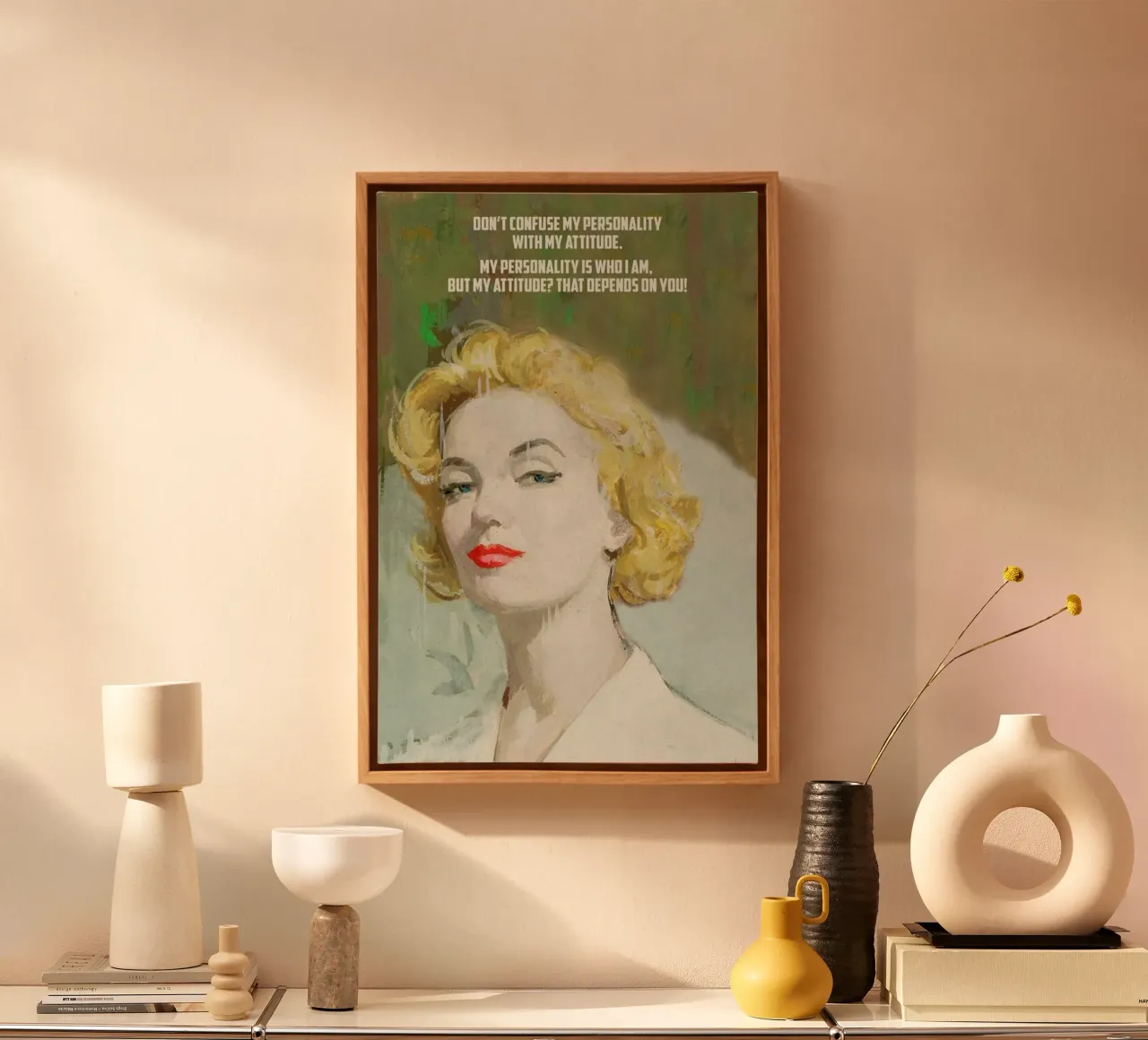 Don’t Confuse tela con Cornice a cassetta da Gallery Print and Art Limited