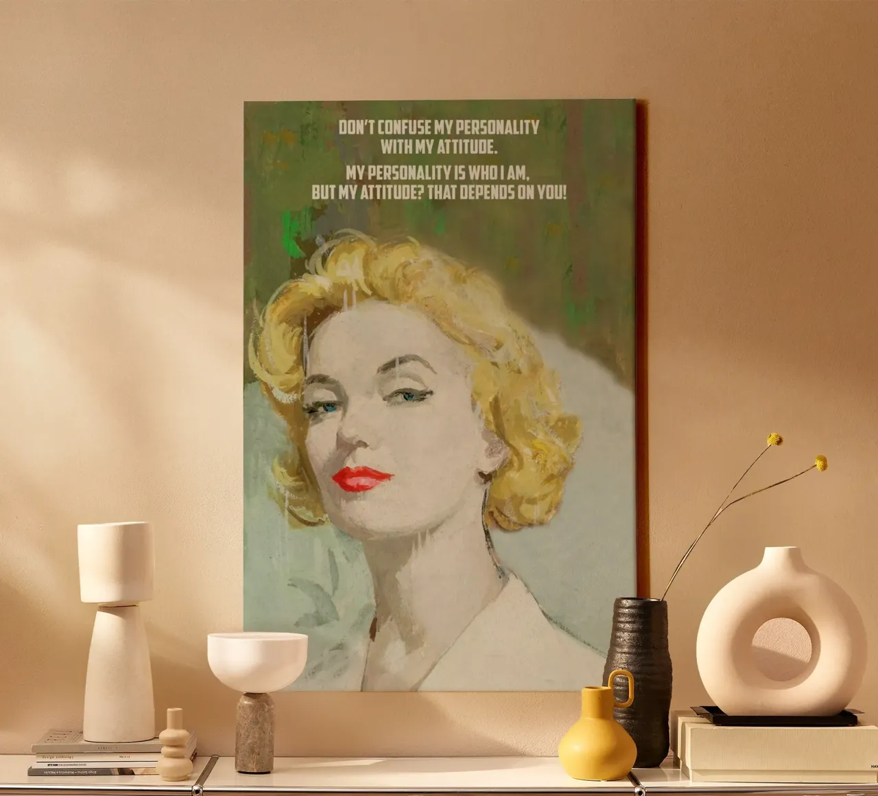 Don’t Confuse tela con Cornice a cassetta da Gallery Print and Art Limited