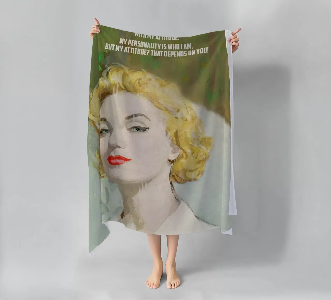 Don’t Confuse beach towel by Gallery Print and Art Limited