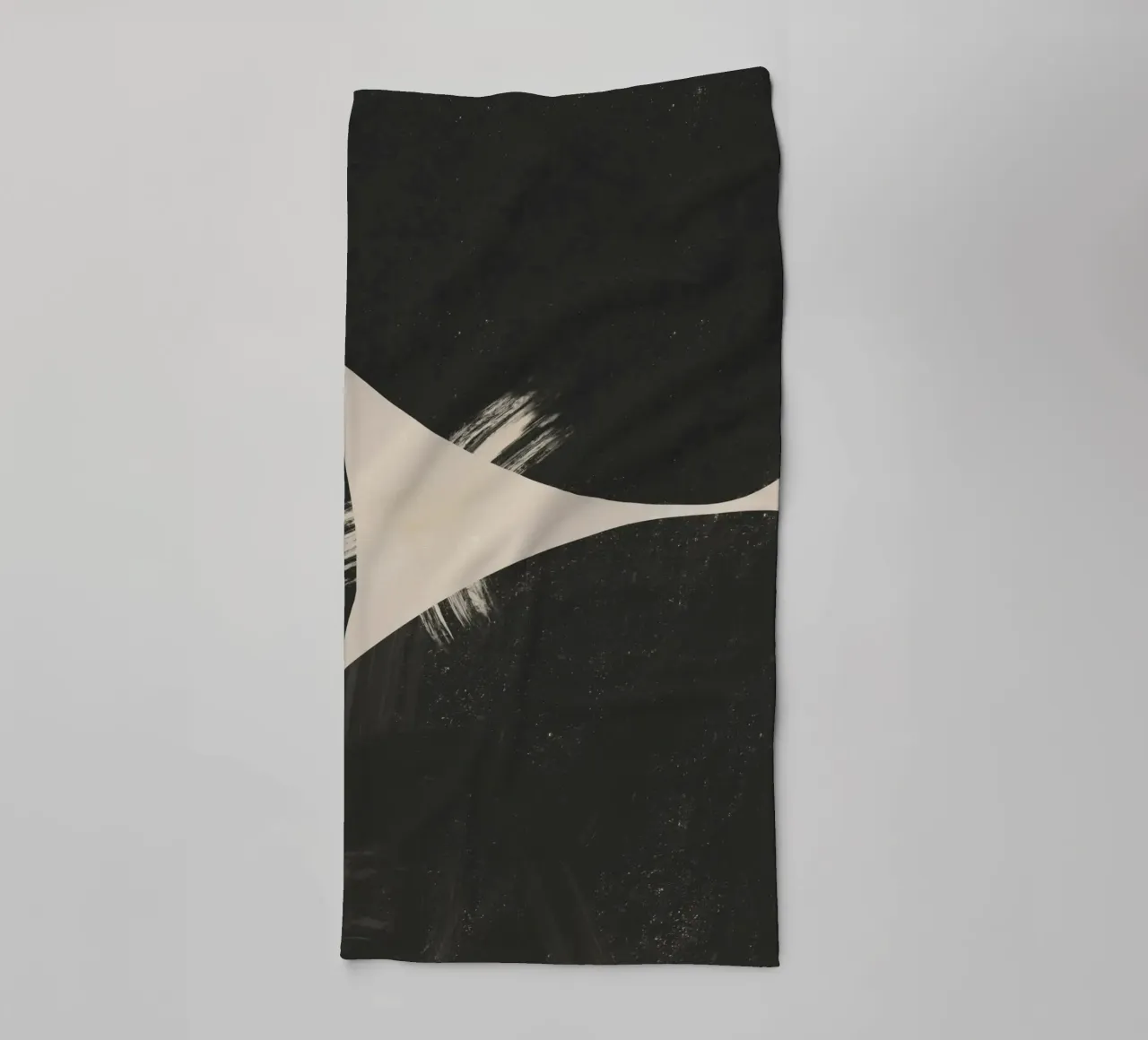 Geometric negative space towel by Little Dean