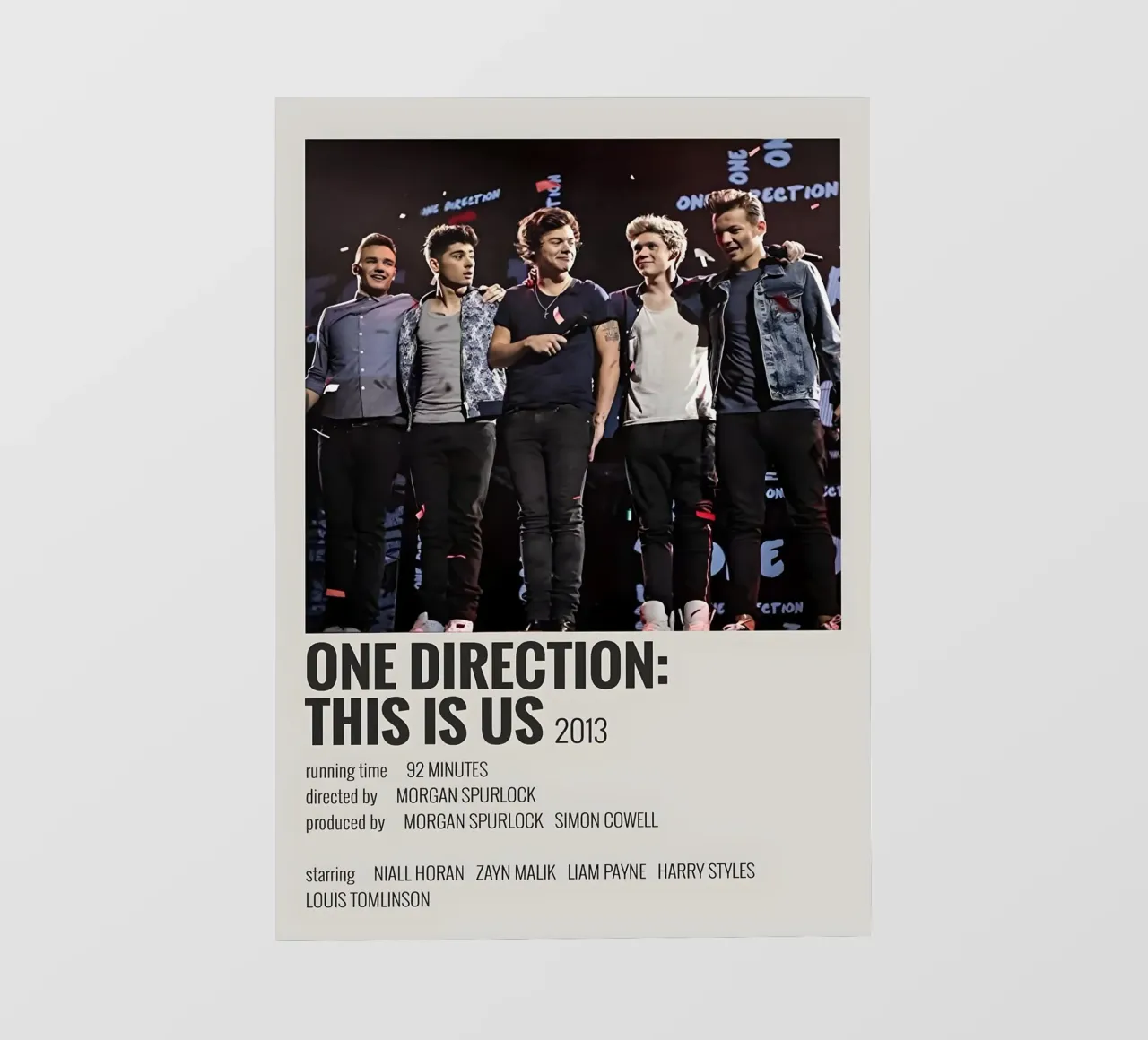 ONE DIRECTION THIS IS US 2013 telo in pvc da MVFminimalist