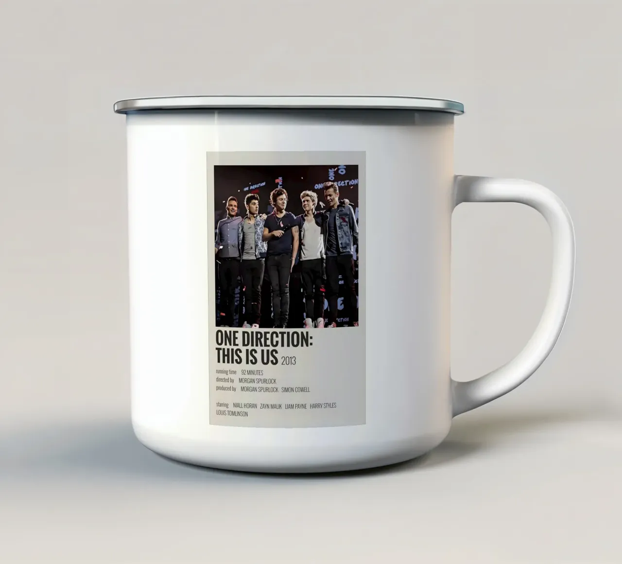 ONE DIRECTION THIS IS US 2013 tazza in smalto da MVFminimalist