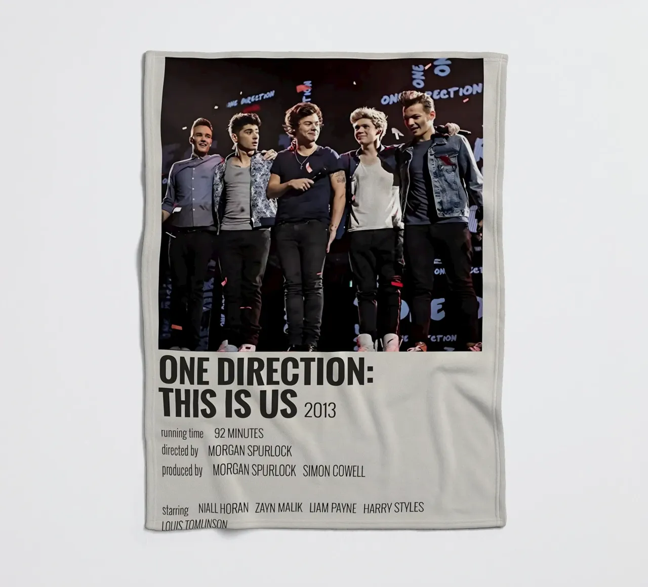 ONE DIRECTION THIS IS US 2013 coperta in pile da MVFminimalist