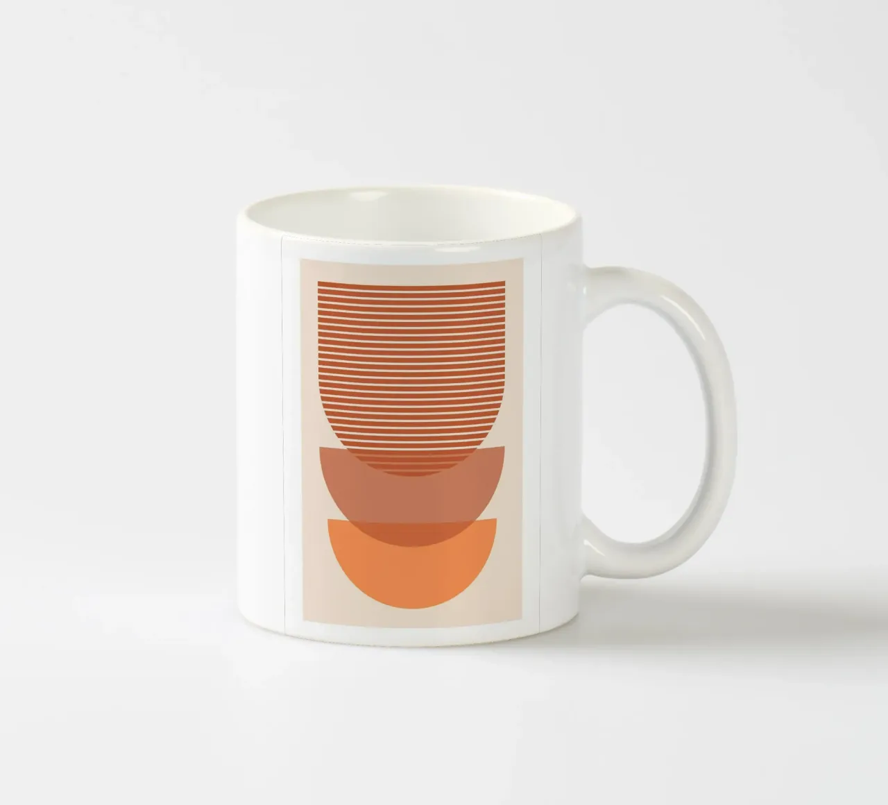 semicerchi geometrici tazza in ceramica da Ron Bale