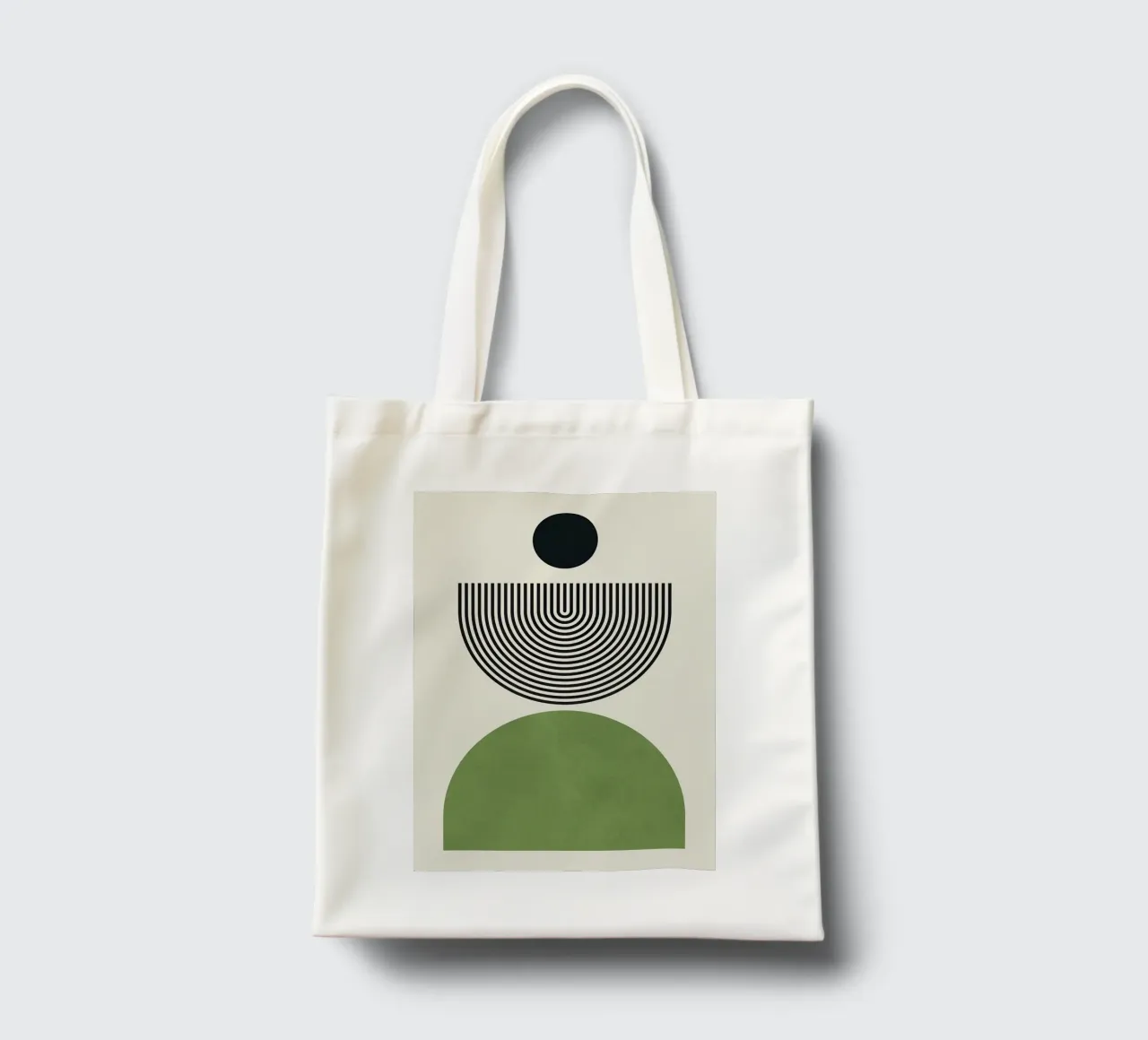 semi-circle tote bag by Ron Bale