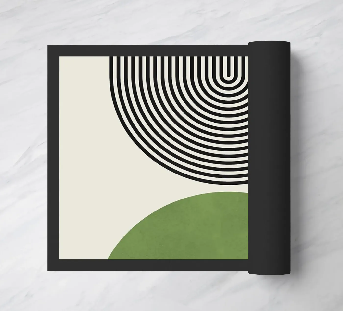 semi-circle doormat by Ron Bale