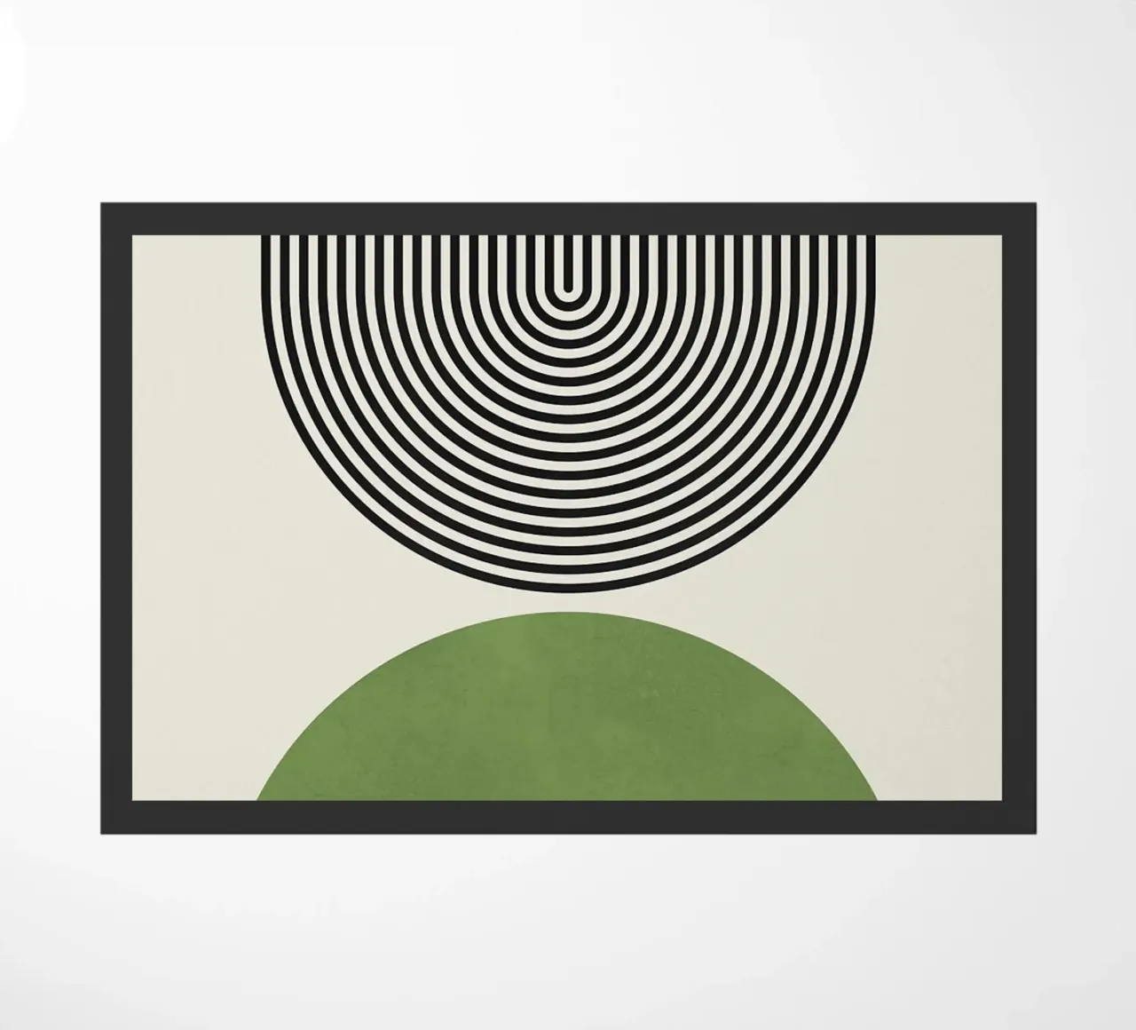 semi-circle doormat by Ron Bale