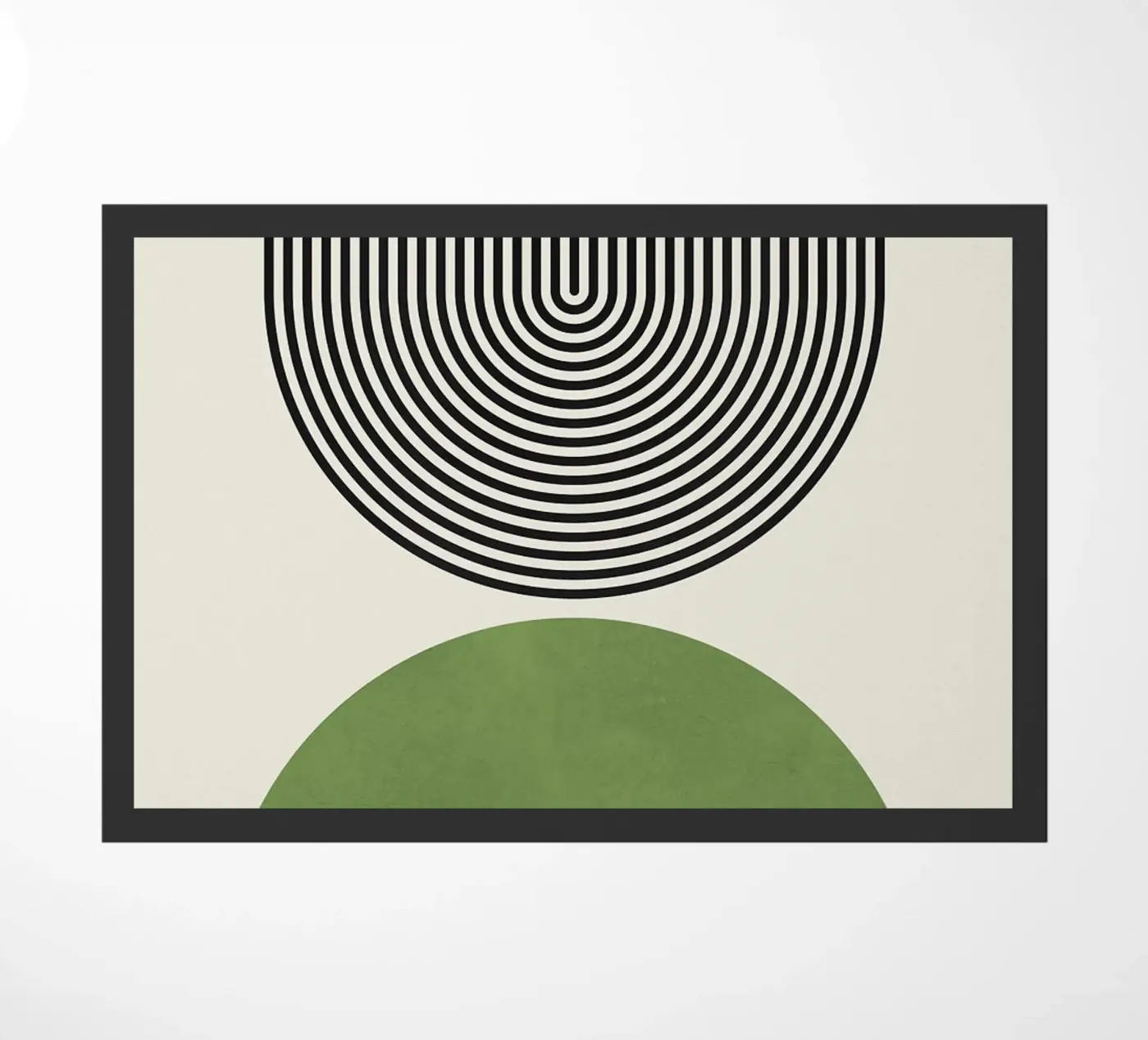 semi-circle doormat by Ron Bale
