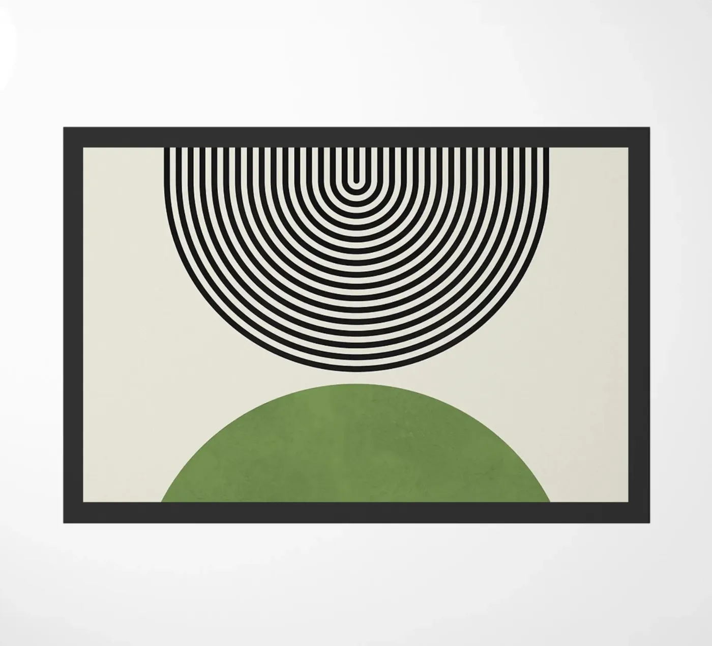 semi-circle doormat by Ron Bale