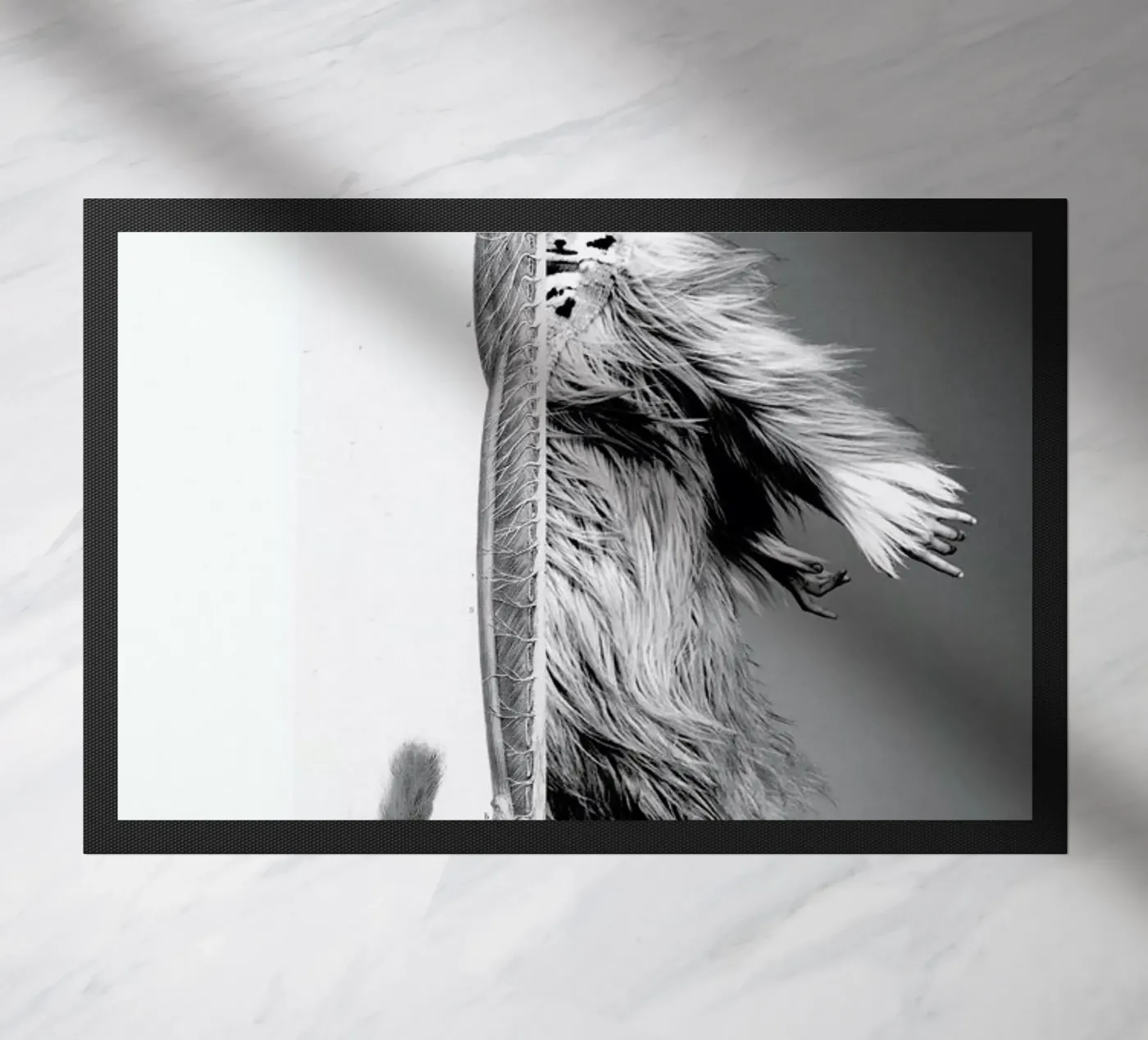 Monkey Lady deurmat van Taher Mhamdi