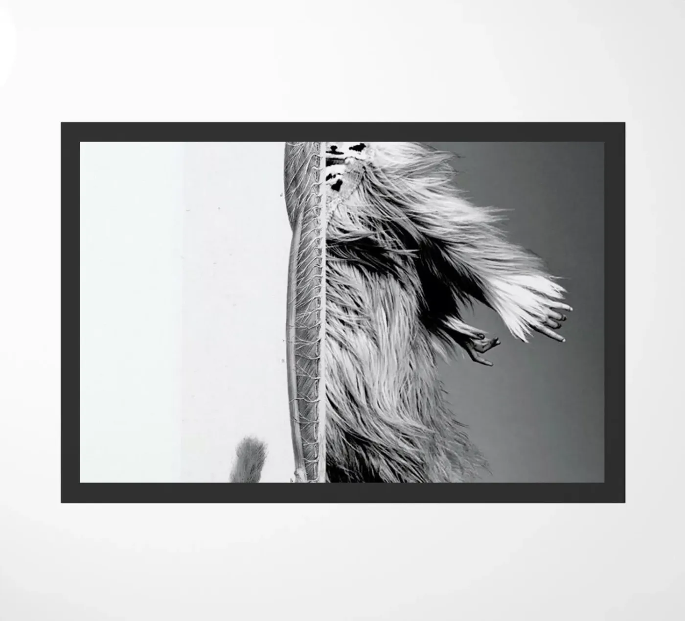 Monkey Lady deurmat van Taher Mhamdi