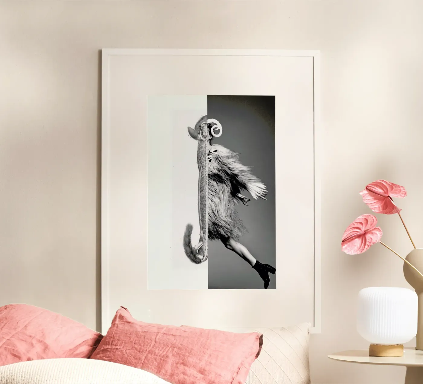 Monkey Lady poster van Taher Mhamdi