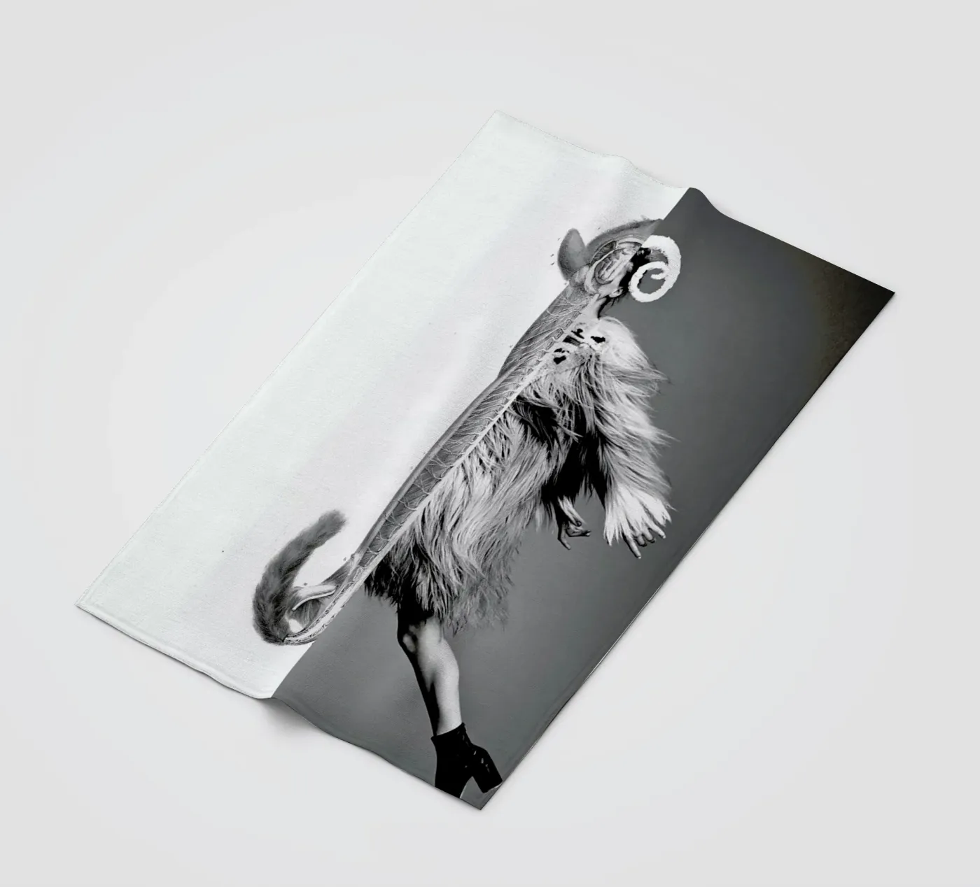Monkey Lady fleecedeken van Taher Mhamdi