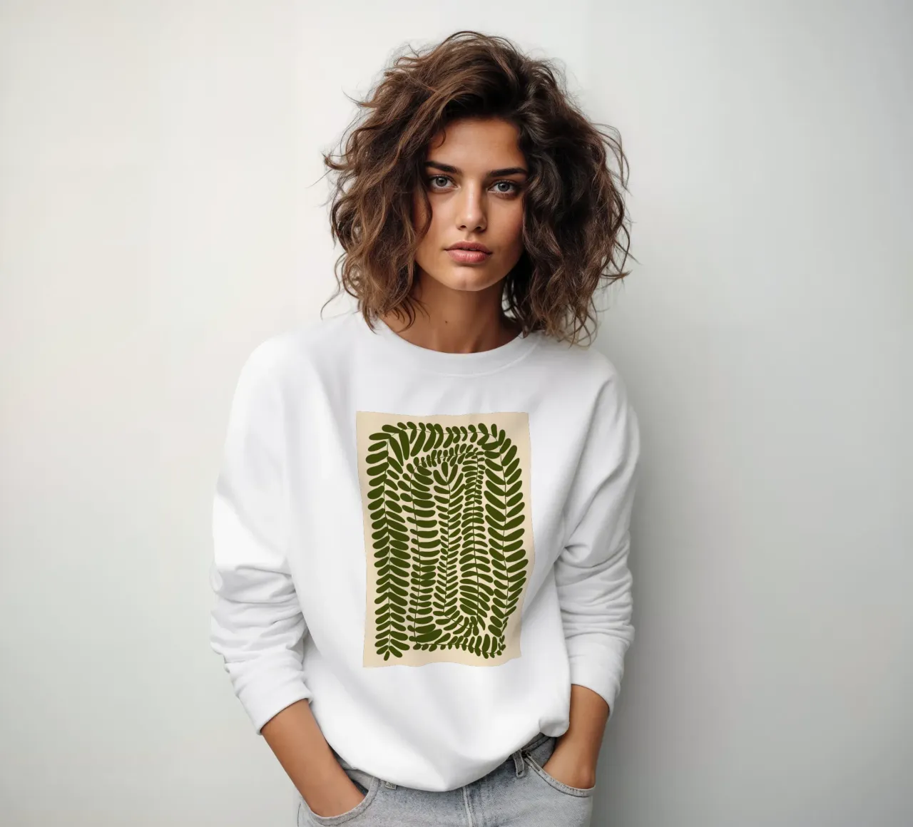 Festoon of Fern sweatshirt by Pure