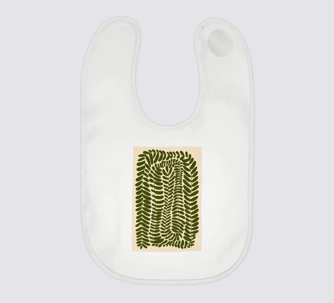 Festoon of Fern baby bib by Pure