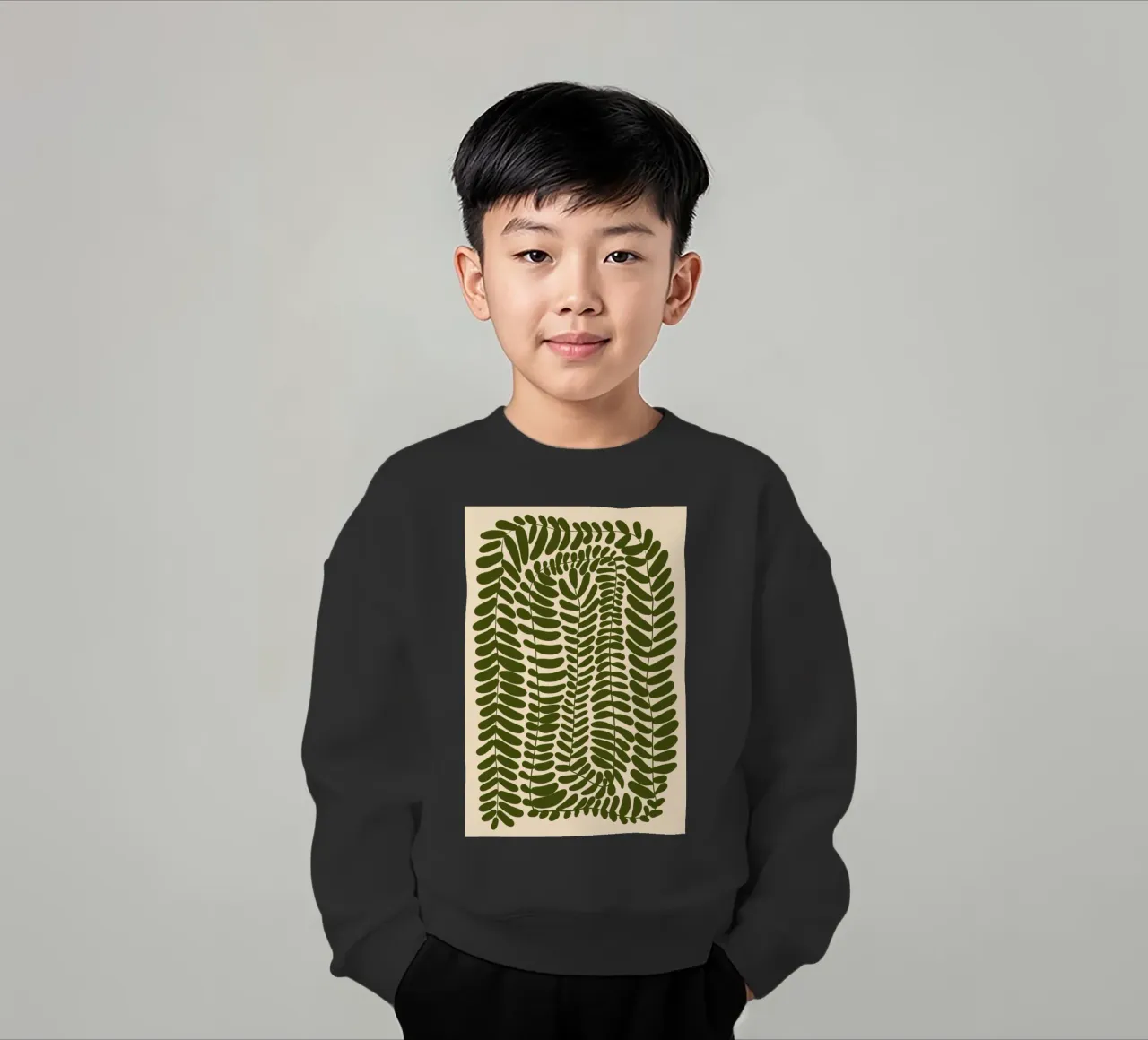 Festoon of Fern kids sweatshirt by Pure