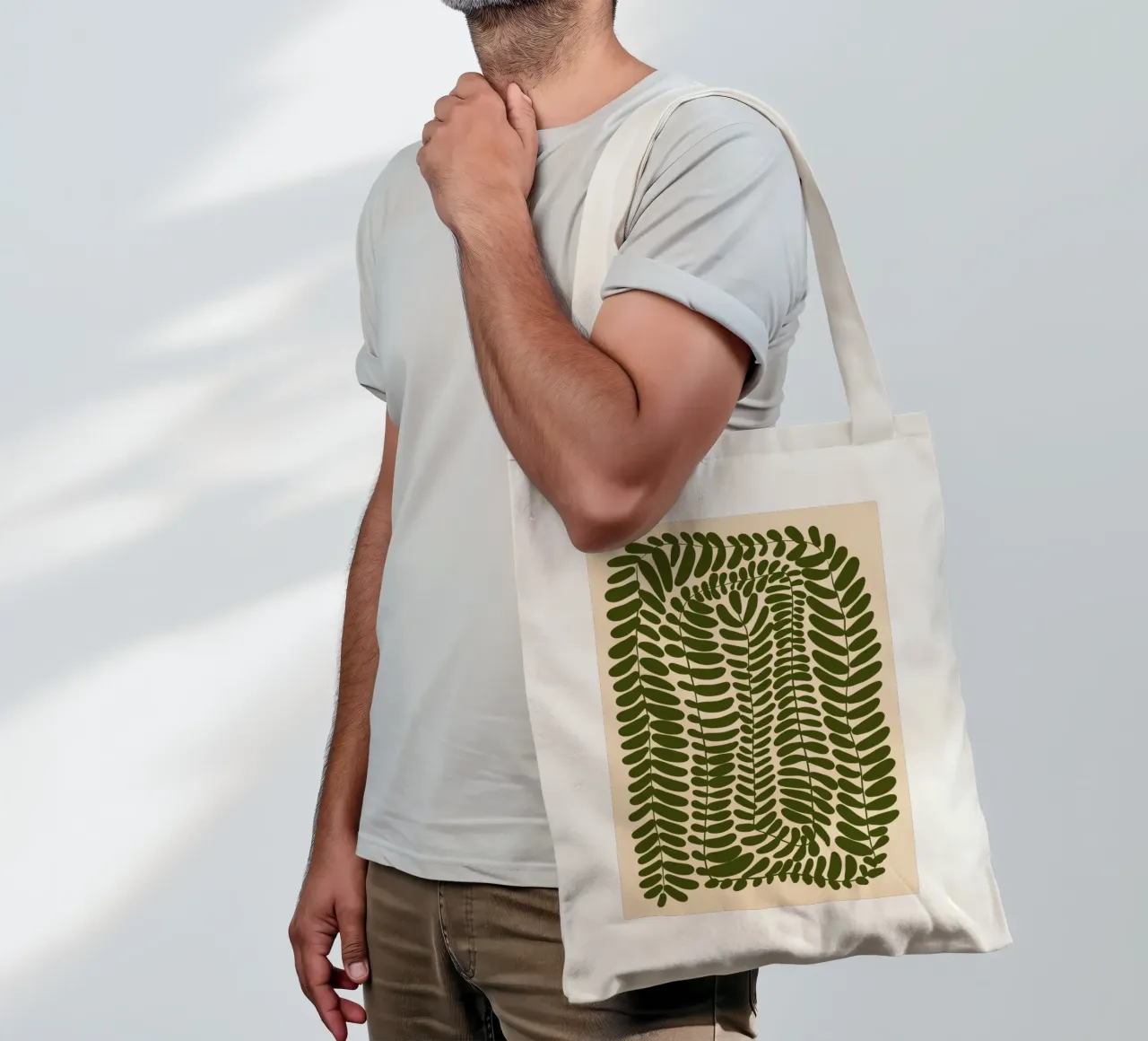 Festoon of Fern jute draagtas van Pure