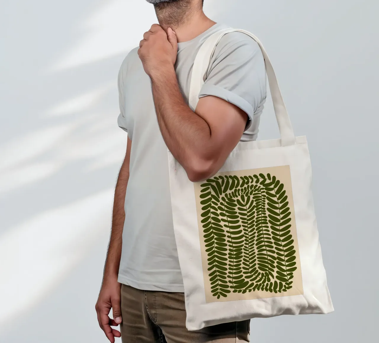 Festoon of Fern jute draagtas van Pure