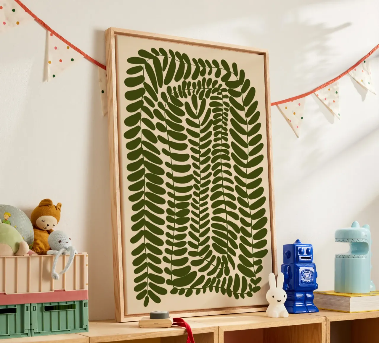 Festoon of Fern canvas by Pure