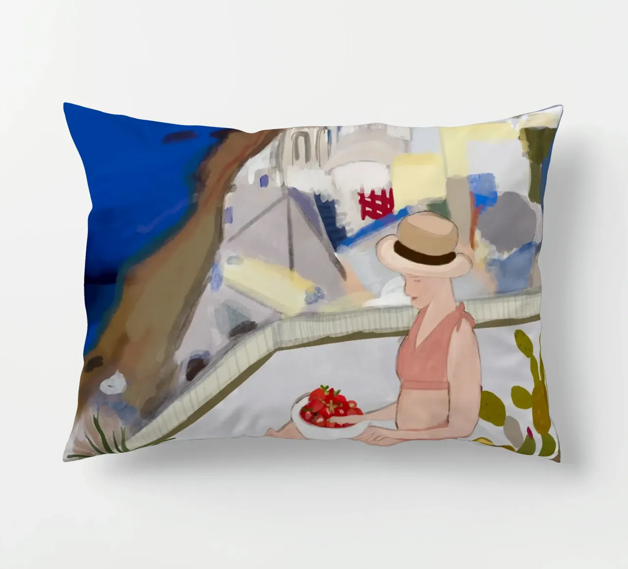 Vacanze a Santorini cuscino da gulsengunel