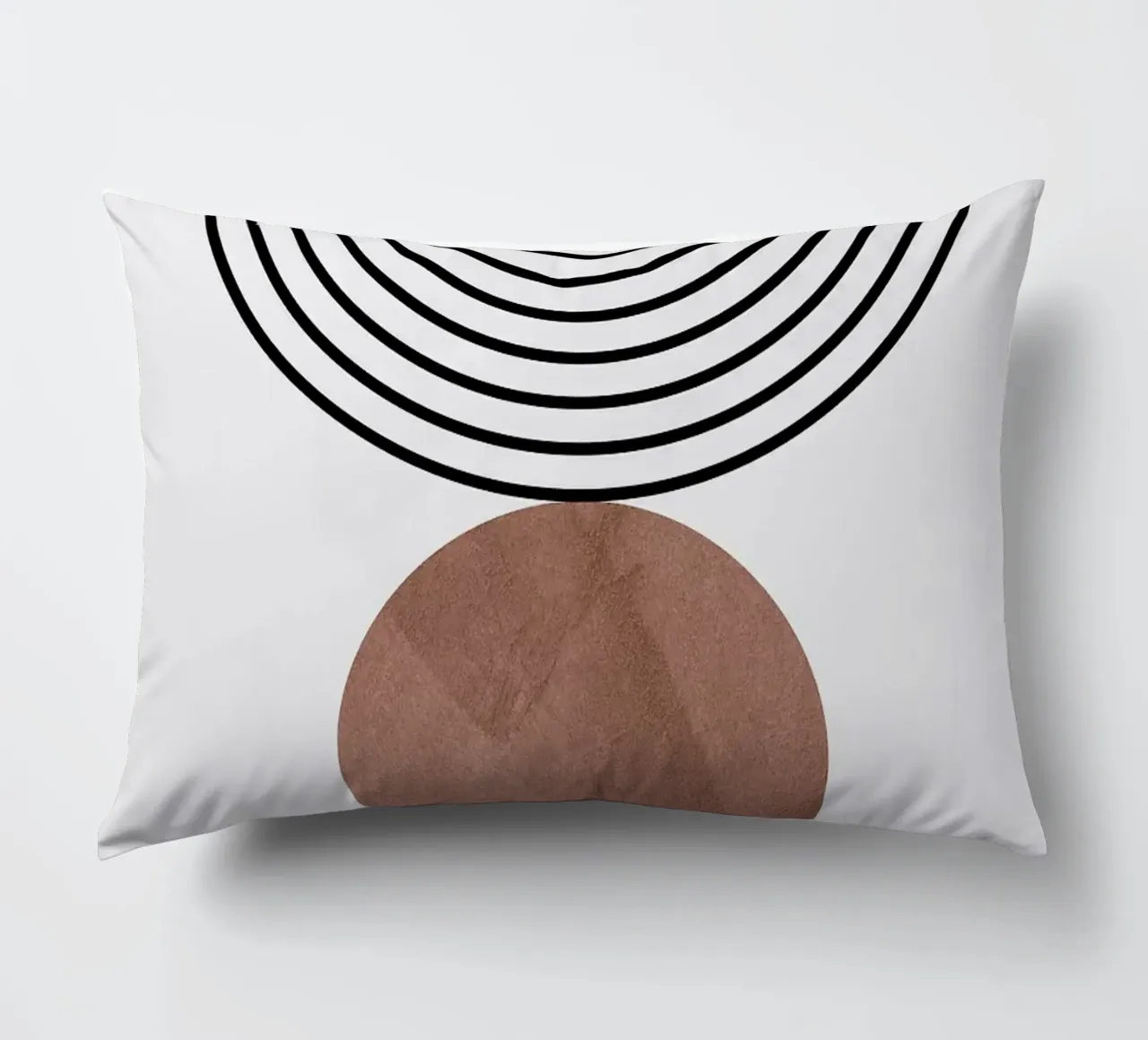 linee cerchi forme astratte cuscino da Ron Bale