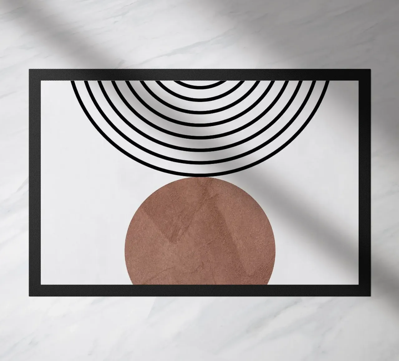 linee cerchi forme astratte zerbino da Ron Bale