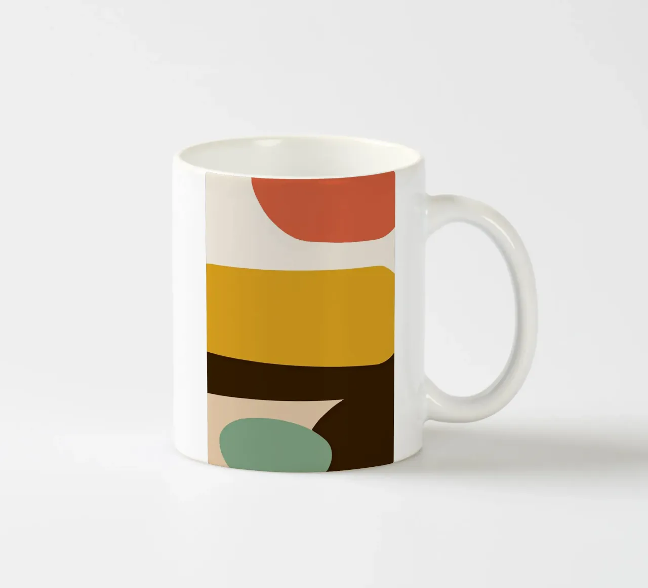 forme geometriche tazza in ceramica da Ron Bale