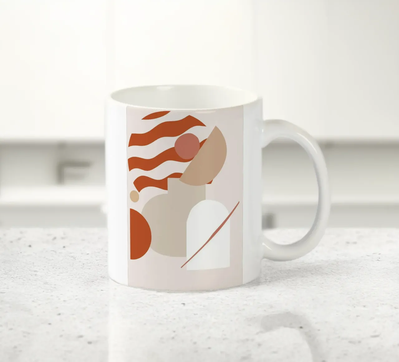 forme geometriche tazza in ceramica da Ron Bale